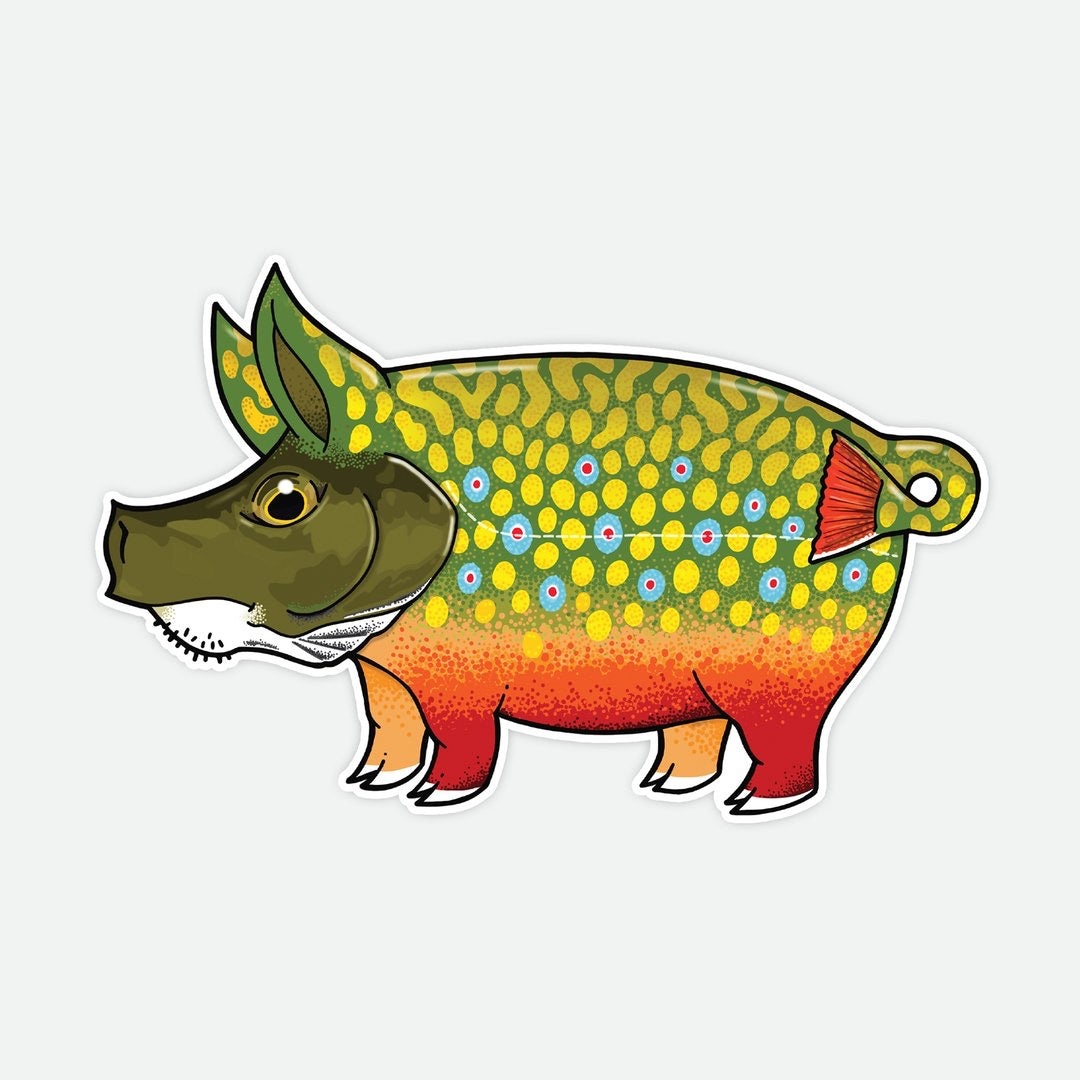 Pig Brook Trout Decal