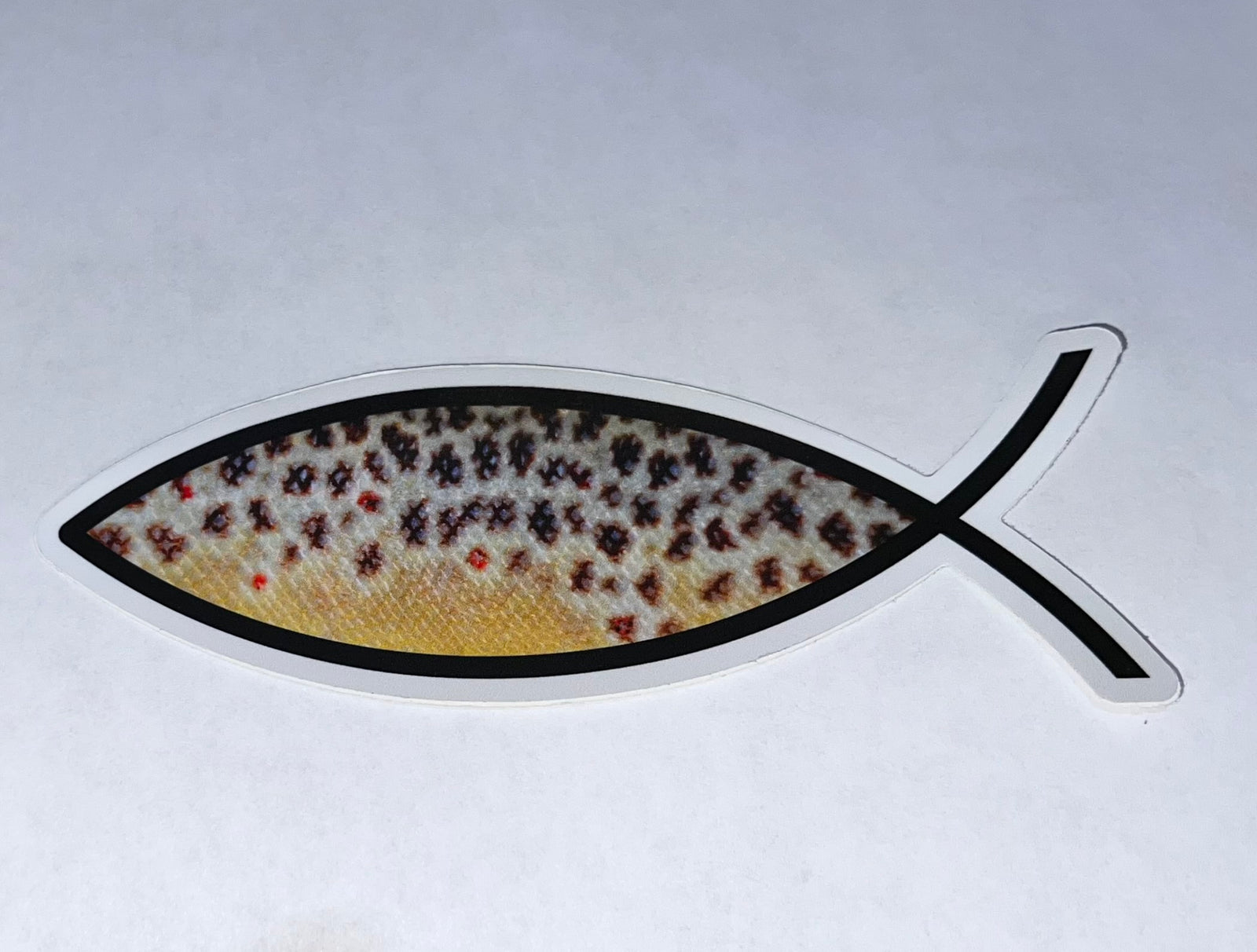Brown Trout Ichthus Decal