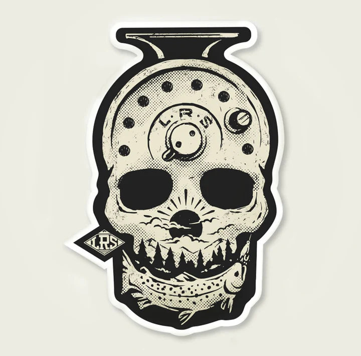 Forever Fishing Skull Decal