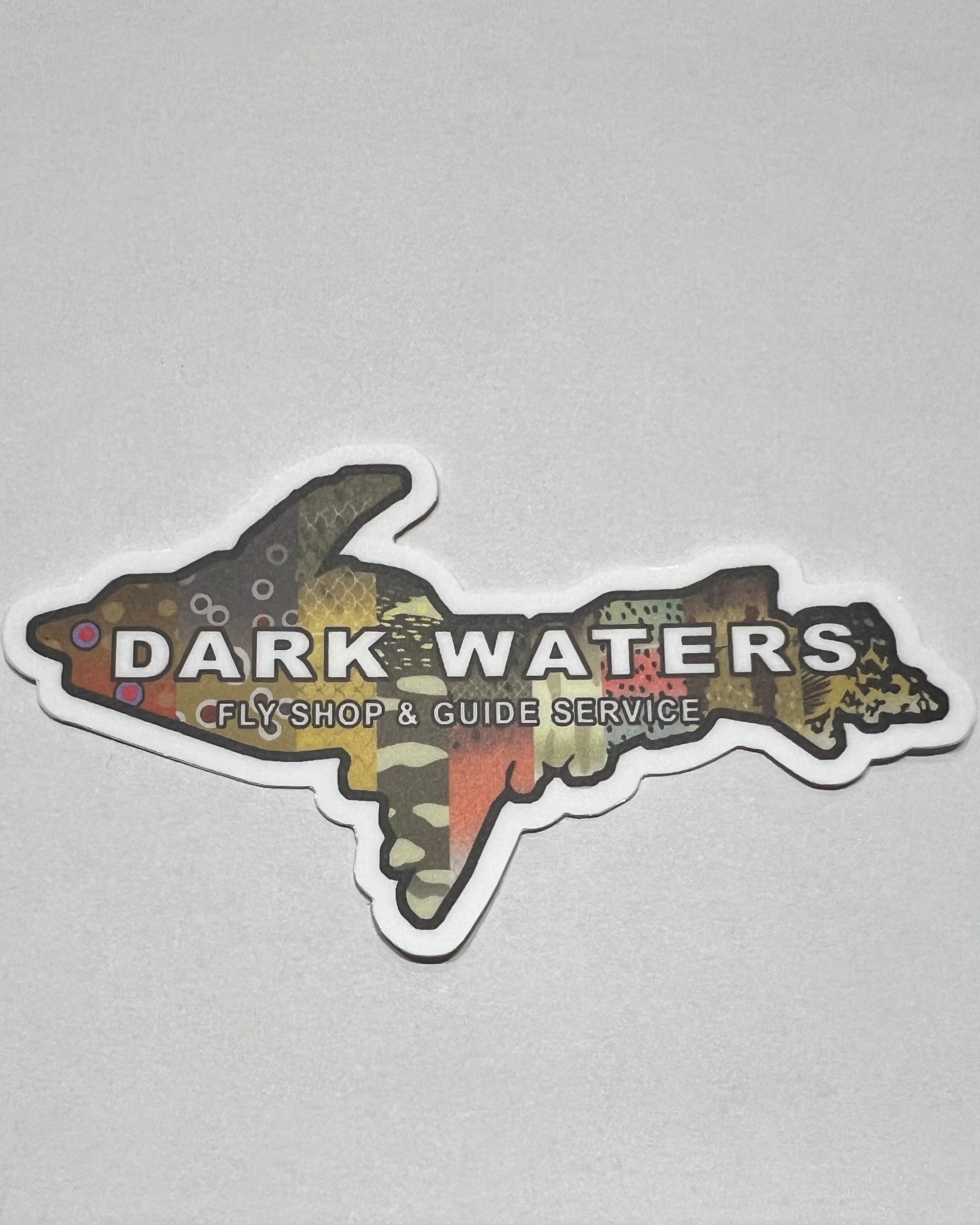 Dark Waters Fly Shop U.P. Sticker
