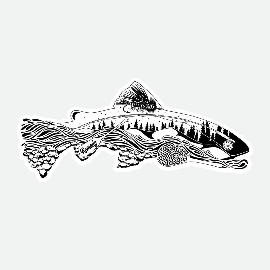 The Remedy - Elements of Fly Fishing Decal