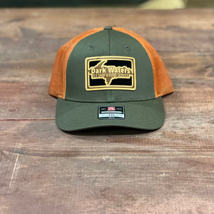 Dark Waters Leather Fly Patch Hat