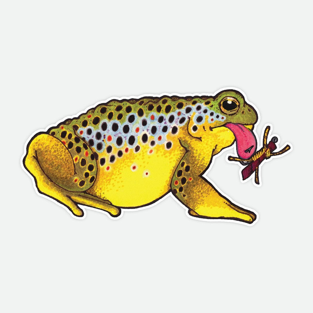 Toad Brown Trout Decal